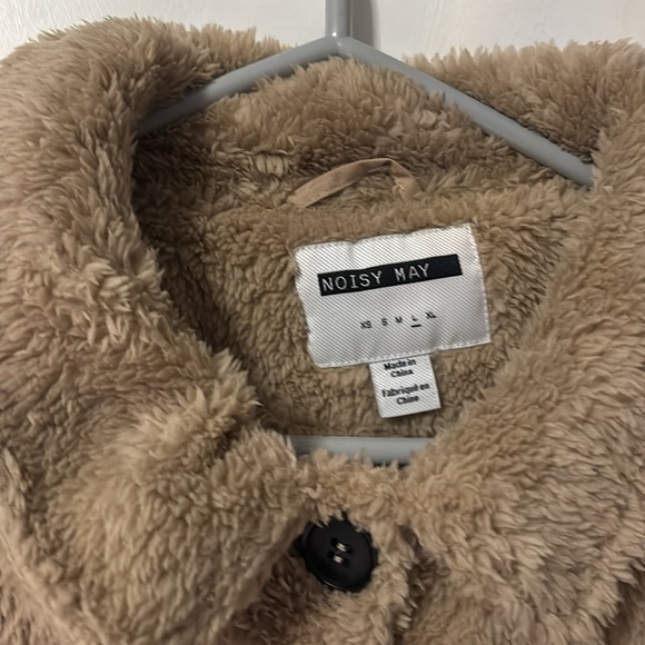 BNWOT Noisy May Teddy Bear Shacket - Picture 2 of 4